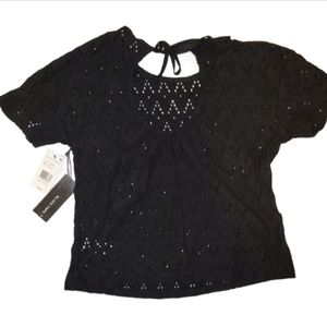 Black Tape_ Short Sleeve Top